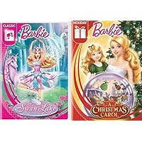 Dance Holiday A Christmas Carol Barbie Classic Fairytale Story + Swan Lake 2 Princess Pack Girls Fun Cartoon DVD Double Feature