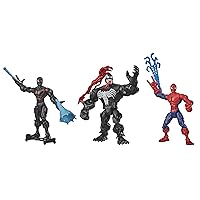 Marvel Super Hero Mashers Web-Slinging Collection Pack with Spiderman, Venom and Miles Morales (Amazon Exclusive)