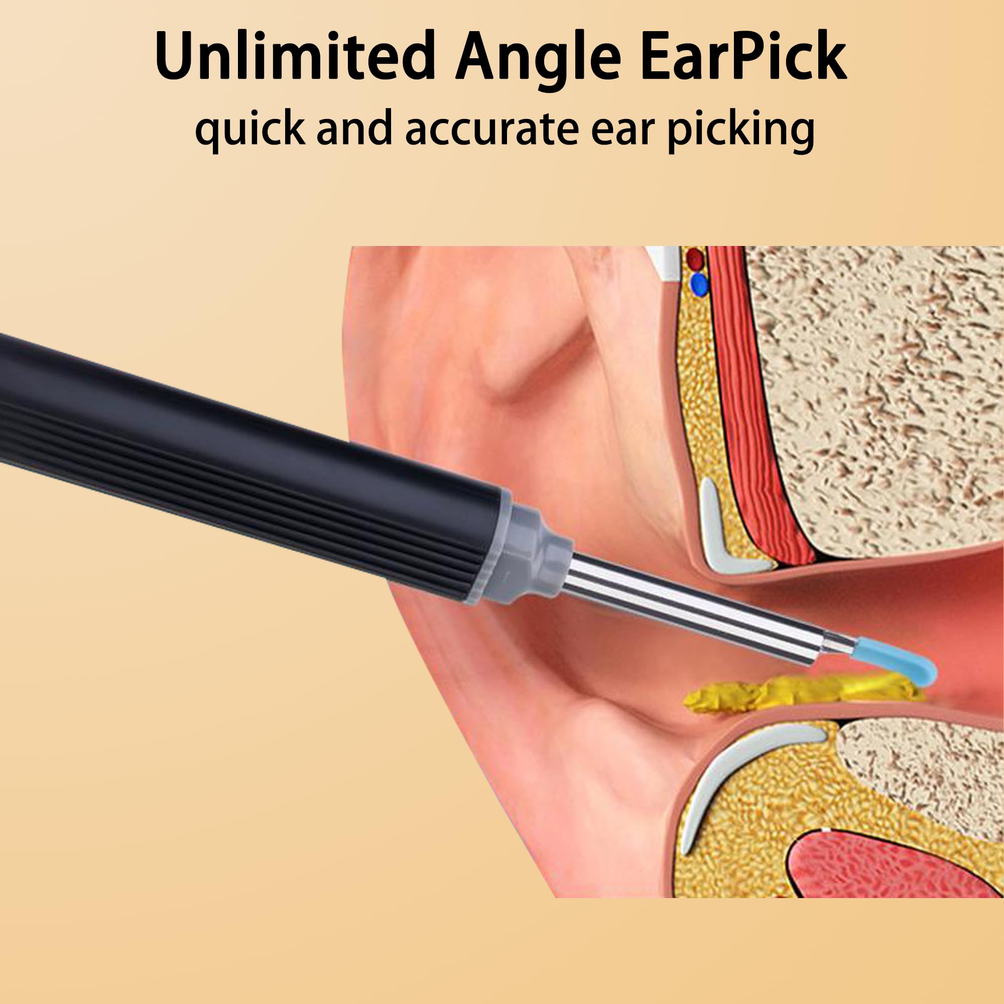 Ear Wax Removal with Camera - Smart Ear Canal Explorer, HD Imaging for Effective Cleaning