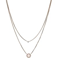 Fossil Women's Double Disc Necklace
