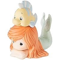 Precious Moments Little Mermaid Figurine | Disney Showcase The Little Mermaid, Ariel Figurine, Life is Better with A Good Friend, Porcelain | Disney Decor