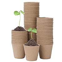 Oubest Peat Plant Pots for Plantings, Plant Starter Kit Paper Pulp Germination Planting Pots Indoor Seedling Pot Supplies 3
