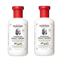 Milky Face Toner with Snow Mushroom and Hyaluronic Acid, Natural Gentle Facial Toner, Dermatologist Recommended, for Dry and Sensitive Skin, 8.5 Oz (Pack of 2)
