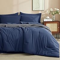 PHF 7 Pieces California King Comforter Set, Bed in A Bag Comforter & 18