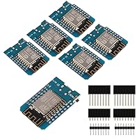 AITRIP D1 Mini WiFi Dev Board,Mini NodeMcu Lua 4M Bytes WLAN WiFi Internet Development Board Base on ESP8266 ESP-12F for Arduino, 100% Compatible with WeMos D1 Mini (Pack of 6)