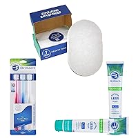 Body Care and Brilliant Oral Care Bundle with Face Scrub, Adult Soft Toothbrush and Toothpaste