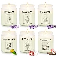 6 Pack Scented Candles, Aromatherapy Candles Gifts Set for Women, 42.6 oz 300 Hour Long Lasting Candles, Lavender Candle for Yoga | SPA | Relaxing, Birthday, Valentine, Christmas, Anniversary Present