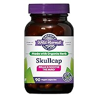 Organic Skullcap Vegan Capsules | Traditional Herbal Supplement, 90 Count
