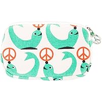 Seal With Peace Sign Ball Canvas Mini Wristlet