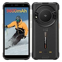 Ulefone Power Armor 16 Pro Rugged Smartphone, 9600mAh Battery, 122dB loudest Speaker, Android 12 4GB+64GB Rugged Phone, 16MP Rear Camera, Built-in Glare Flashlight, 5.93
