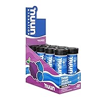 Nuun Sport + Caffeine: Electrolyte Drink Tablets | Wild Berry | 10 Count (Pack of 8)