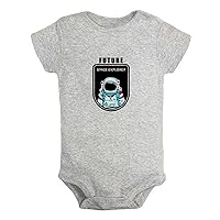 Future Planet Space Explorer Funny Rompers, Newborn Baby Bodysuits, Infant Jumpsuit, Kids Short Clothes, Graphic Outfit