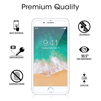 amFilm Essential Screen Protector for Apple iPhone SE 3 SE2, iPhone 8, iPhone 7, iPhone 6S iPhone 6 4.7