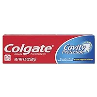 Central Sales Company Colgate Cavity Protection Fluoride Toothpaste, Great Regular Flavor, Travel Size Tsa Approved, White, 1 Ounce