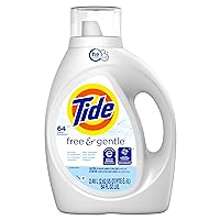 Tide Free & Gentle Liquid Laundry Detergent, 64 loads, 84 fl oz