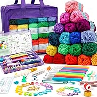 Insicraft Crochet Yarn Kit for Beginners Adults and Children