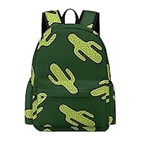 Succulent Plants Cactus Backpack Lightweight Laptop Backpack Business Bag Casual Shoulder Bags Daypack for Women Men