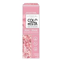 L'Oreal Paris Colorista Semi Permanent Hair Color for Bleached or Blonde Hair, Color Depositing Hair Mask Formula, Soft Pink