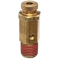 Control Devices-NC25-1UK002 NC Series Brass Non-Code Safety Valve, 25-200 psi Adjustable Pressure Range, 1/4