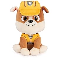 GUND Official PAW Patrol Rubble in Signature Construction Uniform Plush Toy, Stuffed Animal for Ages 1 and Up, 6