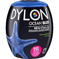 Dylon Washing Fabric Clothes Soft Furnishings Machine Dye Pod Ocean Blue 350g, 350 g (Pack of 1), 12 Ounce