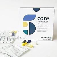 Core Supplement Vitamin Packs - Energy, Inflammation, Vision Support with Vitamin D, Lutein, Biotin & Other Essential Vitamins