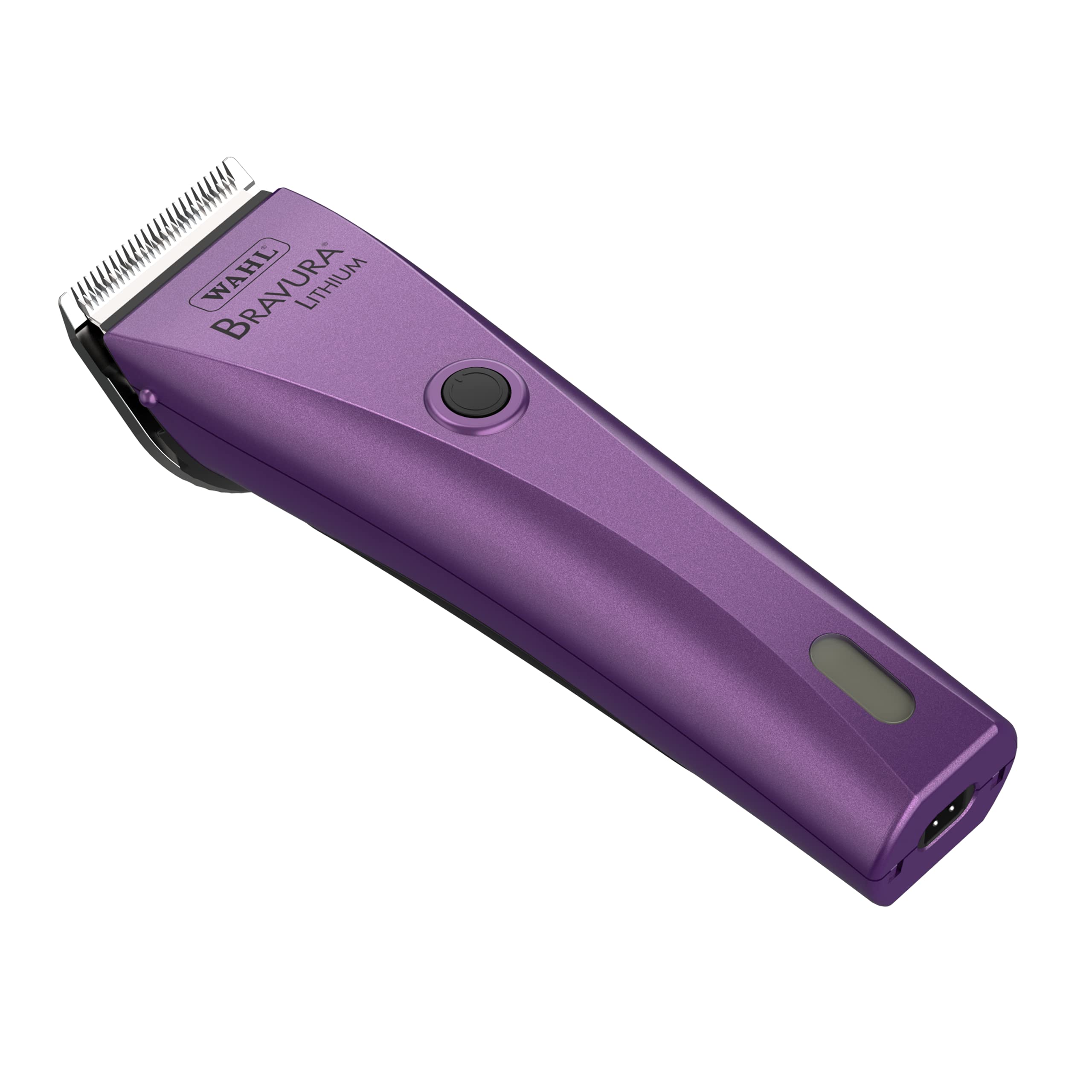WAHL Professional Animal Bravura Lithium Ion Clipper - Pet, Dog, Cat, and Horse Corded/Cordless Clipper Kit, Purple (41870-0423)