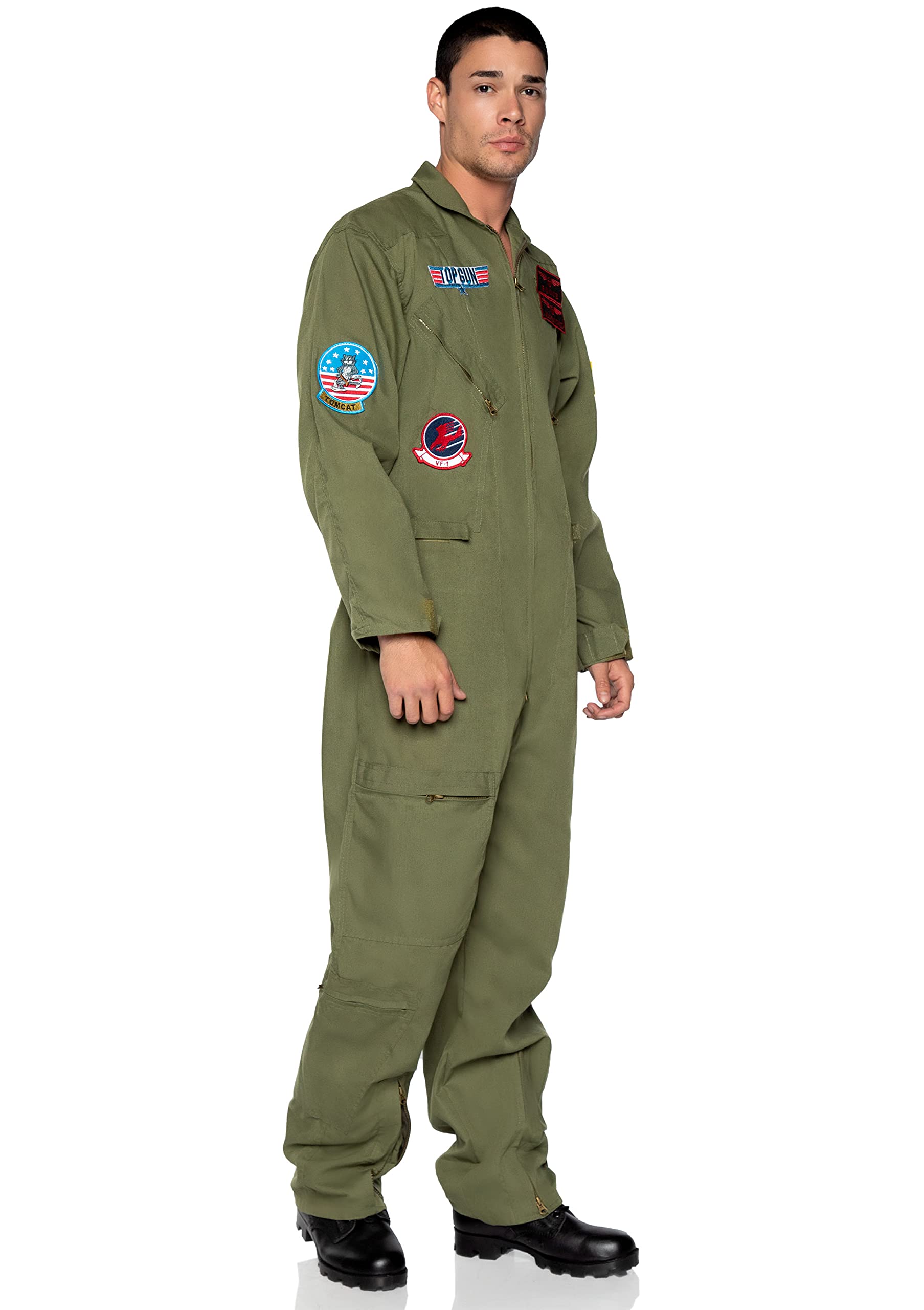 Leg Avenue Men's Top Gun Flight Suit Costume