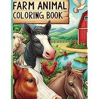 Coloring Book-getting to know animals - farm animals - Book for toddlers: Farm animals (I learn animals) (French Edition)