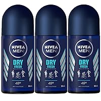 For Men Deodorant Roll-On Dry Fresh Anti Perspirant, 48h 1.7oz/50ml, Pack of 3
