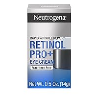 Rapid Wrinkle Repair Retinol Pro+ Anti-Wrinkle Eye Cream, Targeted Eye Cream for Wrinkles & Dark Circles, Formulated without Fragrance, Dyes, Phthalates, and Parabens, 0.5 oz
