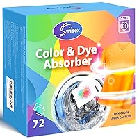 Color Absorber for Laundry 72 Count, Fragrance Free Dye Catcher Laundry Sheets, Prevent Color Runs, Home School Laundry Essentials