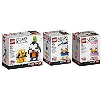 Lego Brickheadz Disney Pluto + Goofy (40378), Daisy Duck (40476) & Donald Duck (40377) Exclusive Bundle