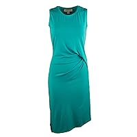 Michael Kors Women's Sleeveless Draped Dress Blue