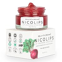 Glamorous Hub Nicolips Lip Scrub Balm Lightening And Brightening Dark Lips For Men And Women Dry Lips/Smoker/Chapped Lip & Lipstick Stains Removal Lipcare, 20 G