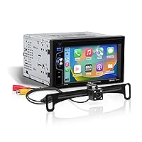 BOSS Audio Systems Elite Series BE62CP Car Stereo - Apple CarPlay, Double Din, 6.2 Inch Touchscreen, Bluetooth, No CD DVD Player, AM/FM Radio Receiver, USB, SD