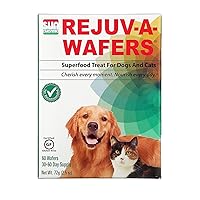 Rejuv-A-Wafers - Chlorella & Eleuthero Superfood Supplement For Dogs And Cats (60 Wafers) PACK OF TWO