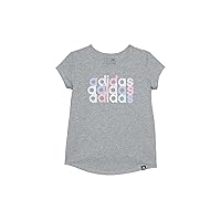 adidas Girls' Short Sleeve Cotton Essential T-Shirt Top