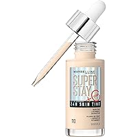 Super Stay Up to 24HR Skin Tint, Radiant Light-to-Medium Coverage Foundation, Makeup Infused With Vitamin C, 110, 1 Count
