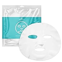 100pcs Disposable DIY Non-Woven Face Mask Paper by Project E Beauty | Pre-Cut Facial Paper | For Home & Spa Salon Use | Cosmetic Facial Paper for Toner, Serum, or Lotion (100, Face Mask Shaped)