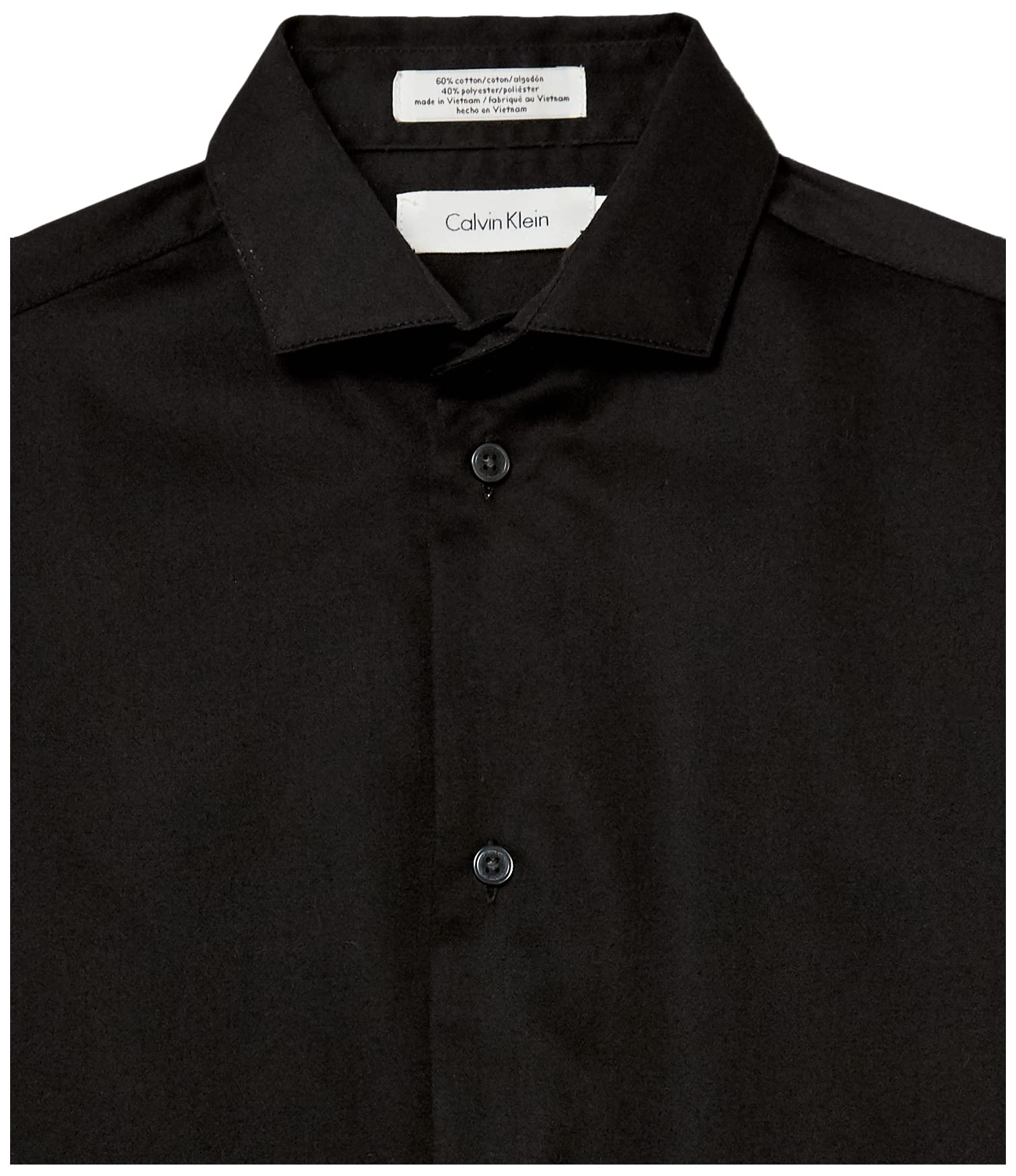 Calvin Klein Boys' Long Sleeve Slim Fit Dress Shirt, Style with Buttoned Cuffs & Shirttail Hem