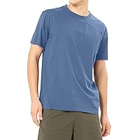 Men's Performance T-Shirt Wrinkle-Resistant Quick Dry Short Sleeve Moisture Wicking UPF 50+ Sun Protection Athletic