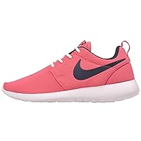 Womens Roshe One Low Top Lace Up, Sea Coral/Obsidian-White, Size 7.5