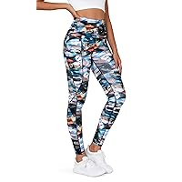 ODODOS Women's High Waisted Yoga Leggings with Pockets, Tummy Control Non See Through Workout Athletic Running Yoga Pants