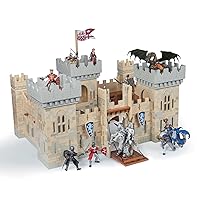 Papo - Medieval & Fantasy - Weapon Master Castle - 60002 - Wooden playset for Figurines - Collectible - for Children - Suitable for Boys and Girls - from 3 Years Old