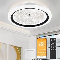 NACATIN Ceiling Fan with Light, Ceiling Fan Indoor 20