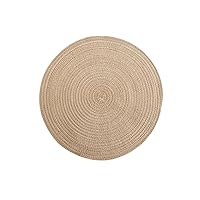 Cotton Yarn placemat Round Ramie Woven cuptray Heat-Insulating Plate mat Decorative Prop mat, Anti-Scald mat 棉纱圆形黄褐色