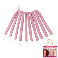 Heatless Hair Curler - Hair Curlers for Heatless Curls Overnight - Curlers to Sleep In - Rollers Curlers for Short Hair - Heatless Curlers No Headband (Short Hair - QMax - Miss Mauve)