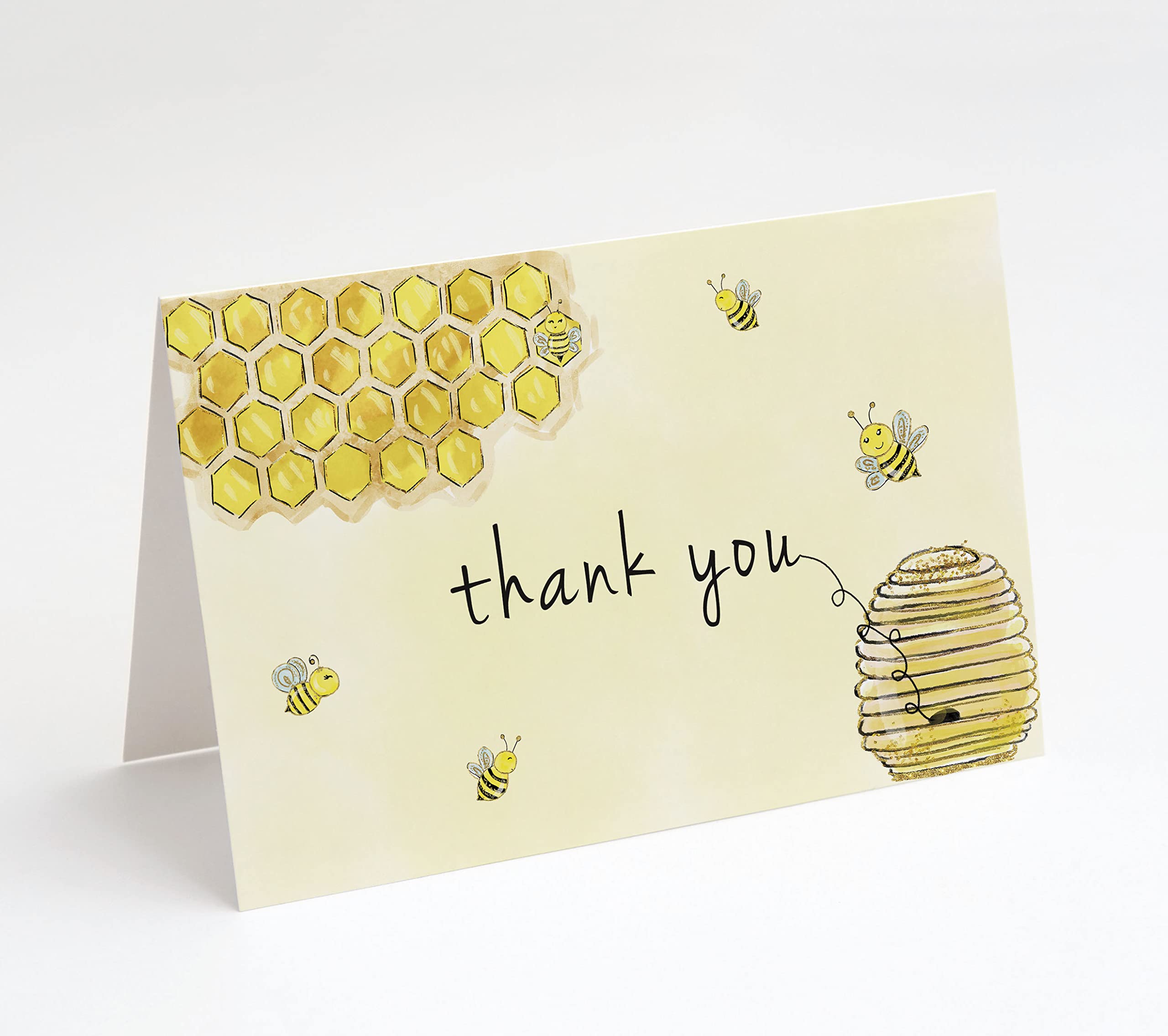 Market On Mainstreet Bumblebee Thank You Cards, Includes Envelopes, 25 Count, Made in the U.S.A