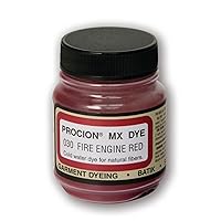 Jacquard Procion Mx Dye - Undisputed King of Tie Dye Powder - Fire Engine Red - 2/3 Oz - Cold Water Fiber Reactive Dye Made in USA